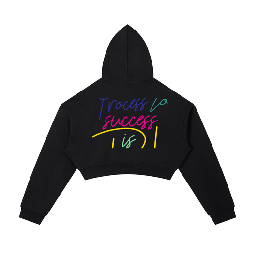 Ladies Essential Cropped Zip-Up Hoodie