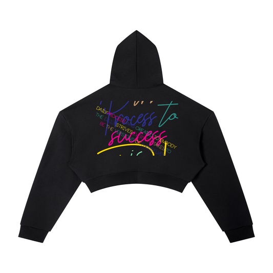 Ladies Essential Cropped Hoodie