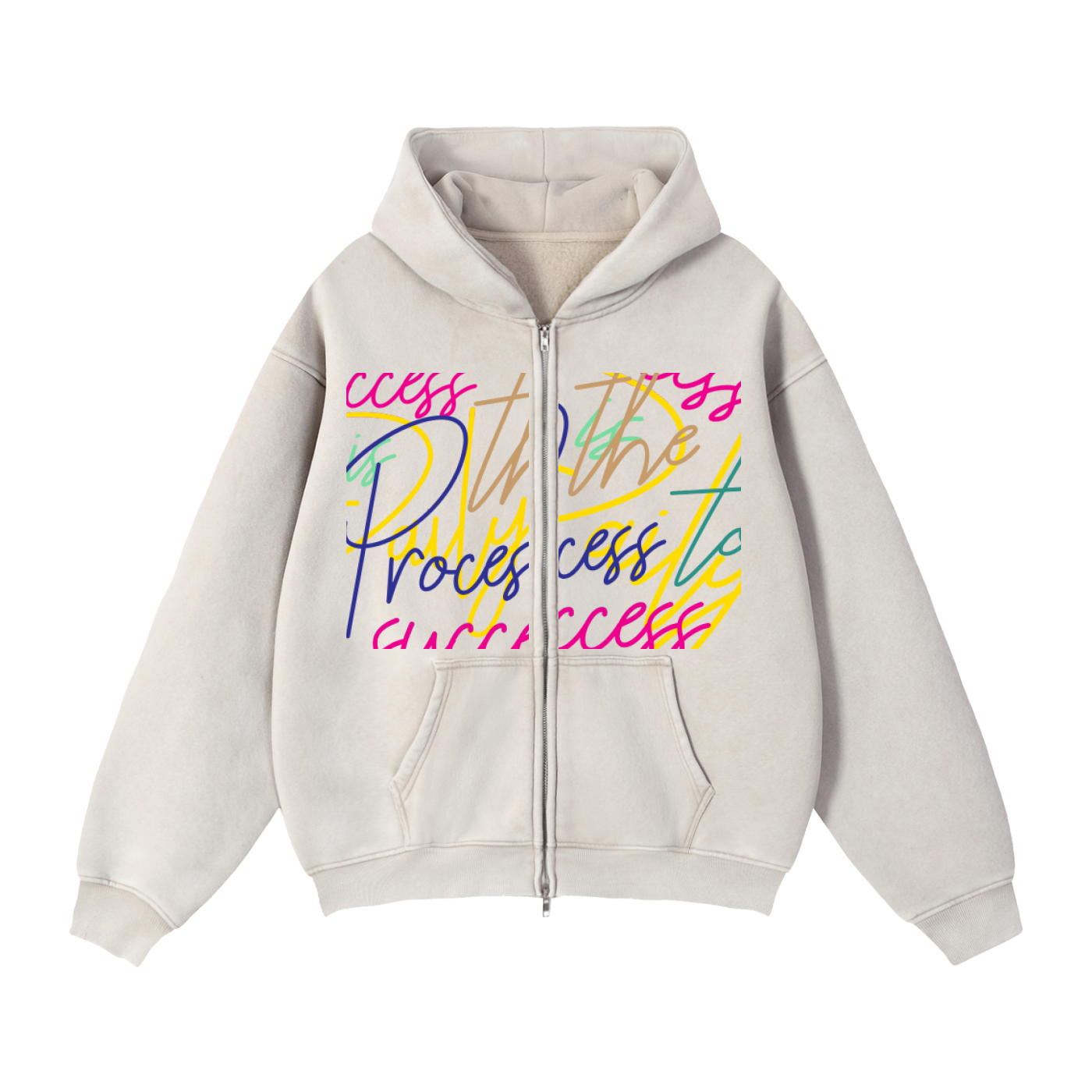 CROP ZIP HOODIE