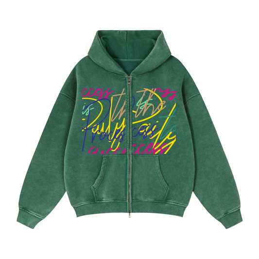 CROP ZIP HOODIE