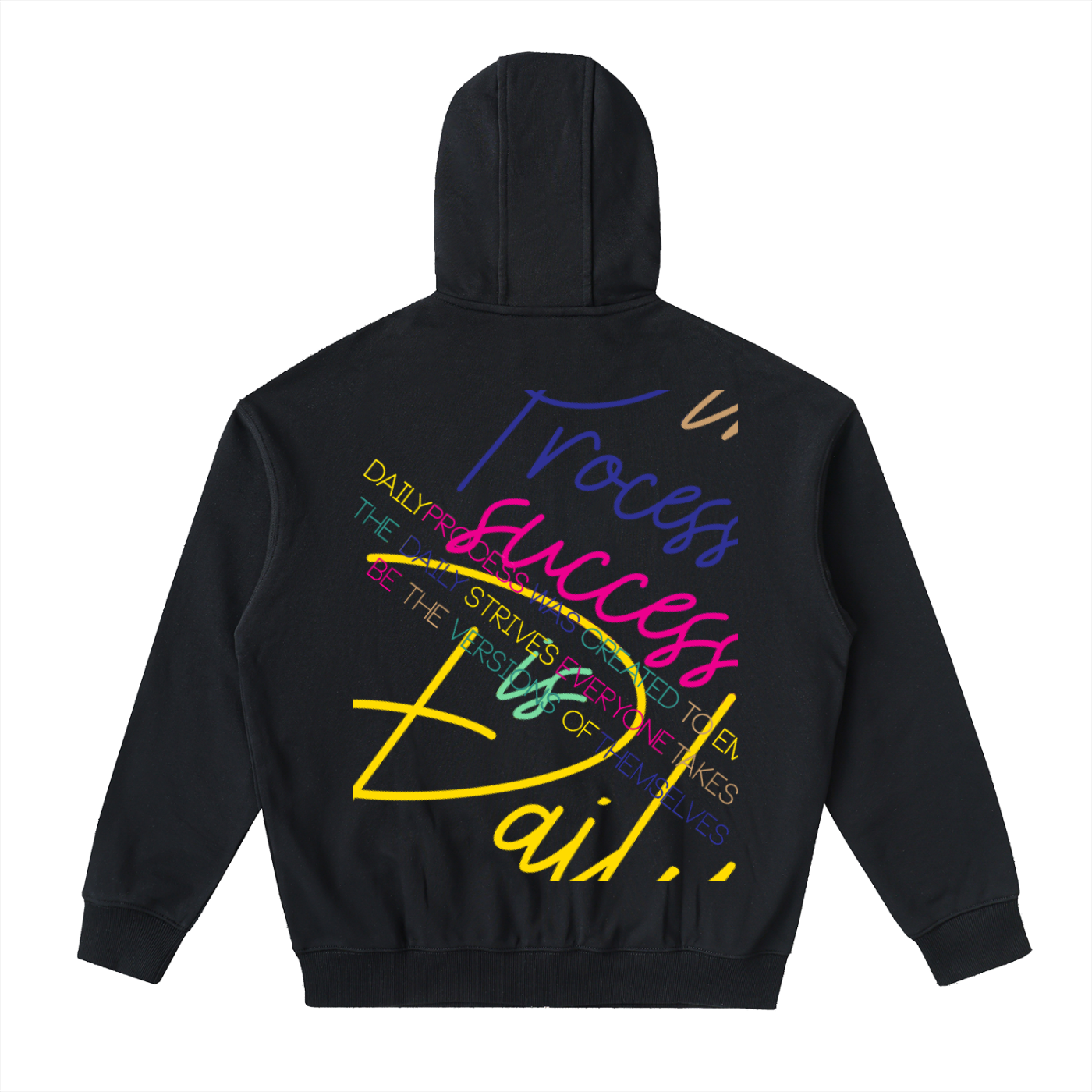Drop-Shoulder Zip Up Hoodie
