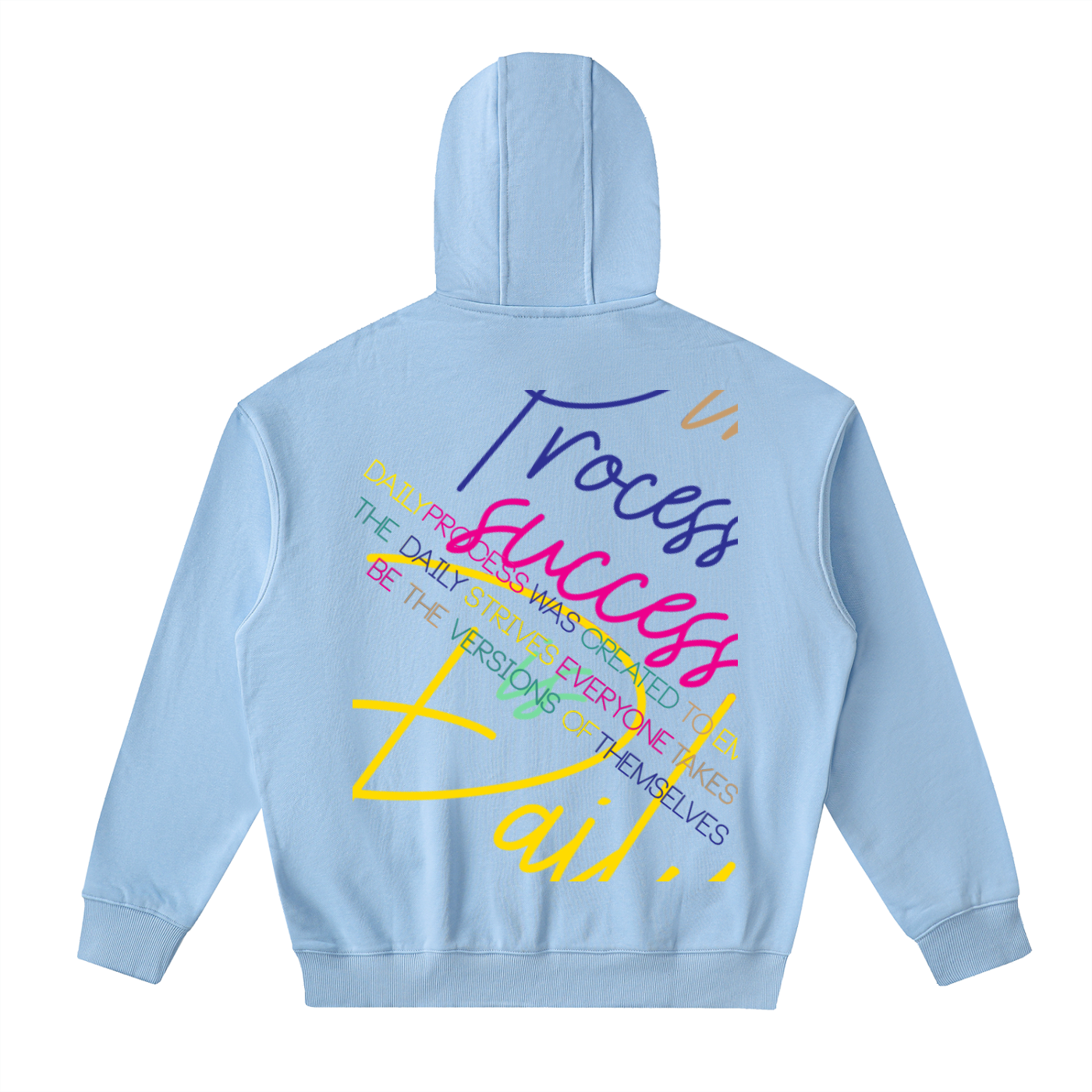 Drop-Shoulder Zip Up Hoodie