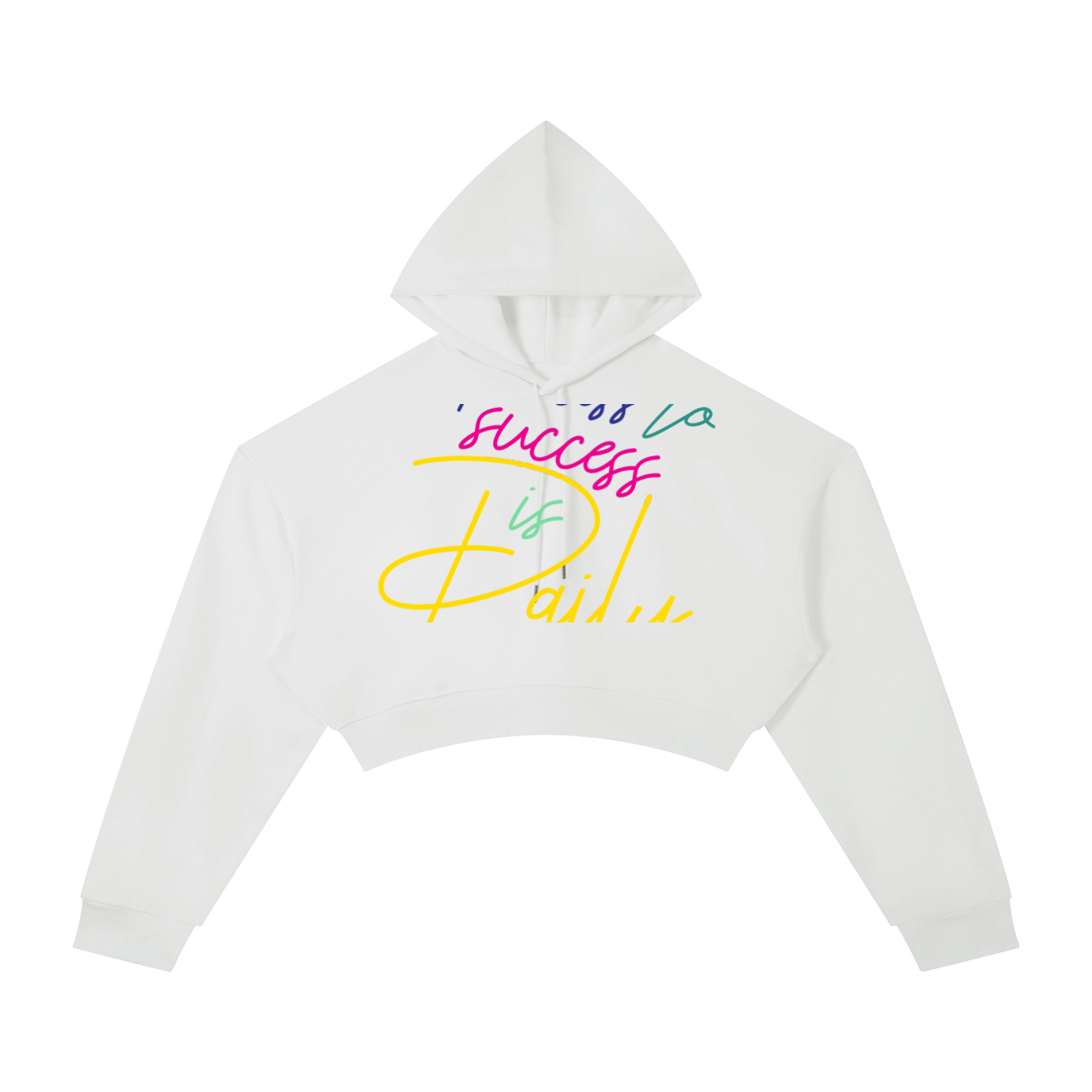Ladies Essential Cropped Hoodie