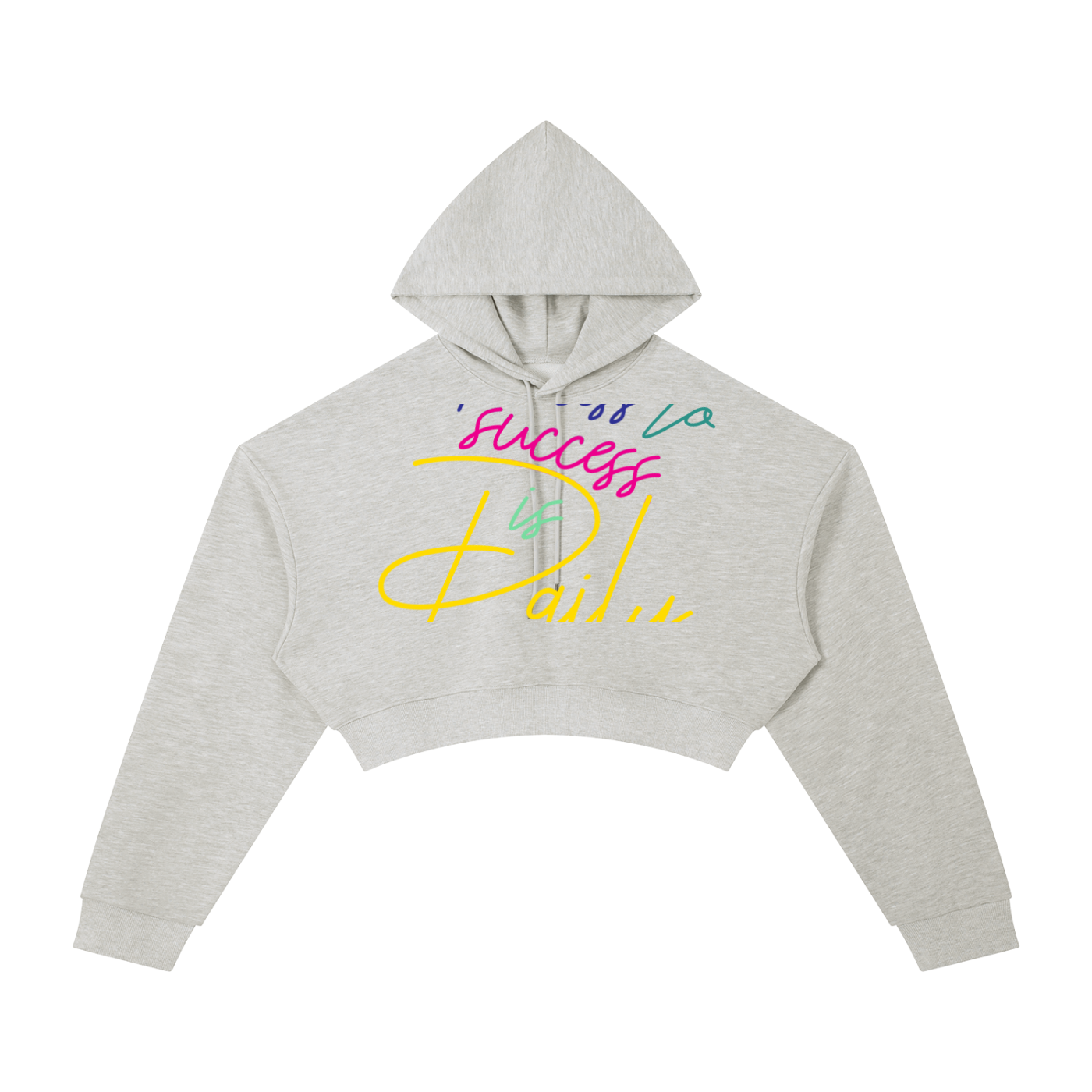 Ladies Essential Cropped Hoodie