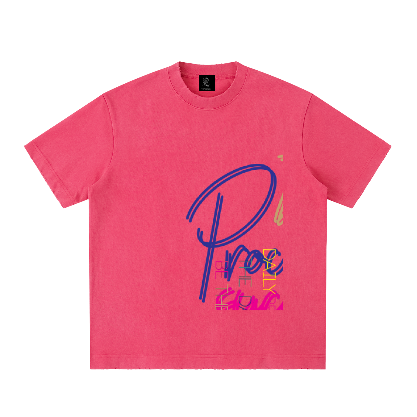 Heavyweight Vintage Washed Frayed T-Shirt