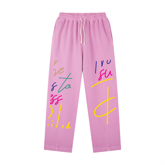 Vintage Washed Drawstring Sweatpants